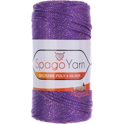 Spago Příze Macrame Poly 4 silver Varianta: 141