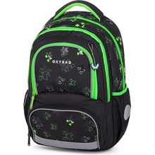 Oxybag batoh NEXT černá zelená bílá