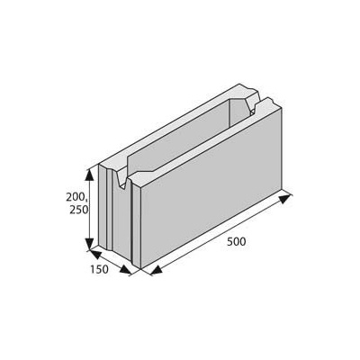 BEST ZTRACENÉ BEDNĚNÍ 15 výška 250mm, přírodní v.250/š.150/d.500