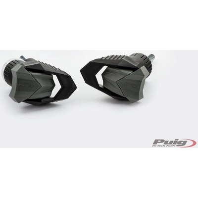Pádové protektory rámu PUIG R19 20792N černý s šedou gumou