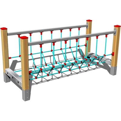 Playground System Herná zostava lanová lávka LL102D celokovová (v.p. 1 m)