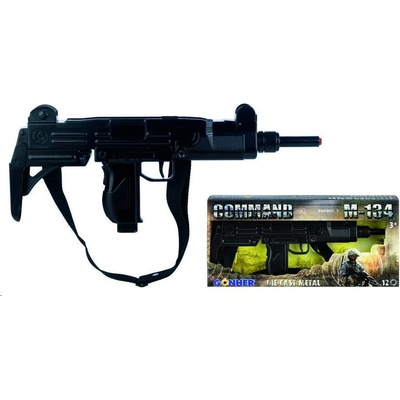 Alltoys samopal kovový čierny 12 rán