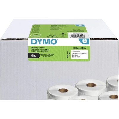 Dymo 210mm x 102mm, bílé, 6 x 140 ks, 2177565