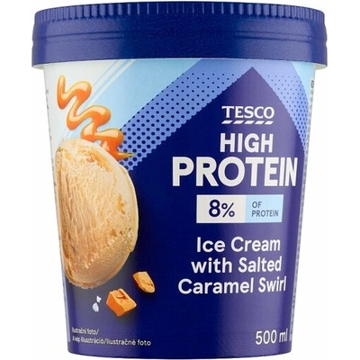 Tesco High Protein mliečny s príchuťou slaného karamelu 500 ml