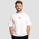 GymBeam Тениска Shaker Boxy White S