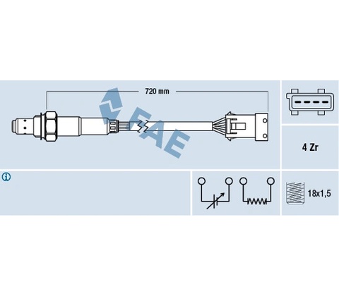 Lambda sonda FAE 77280