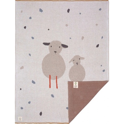 Lassig Knitted Blanket GOTS Tiny Farmer Sheep uni