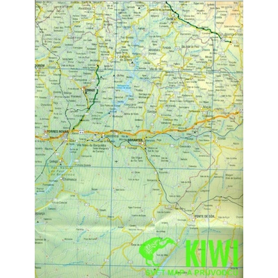 mapa Alentejo Portugal east 1:300 t.