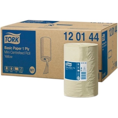 Tork Basic M1, jednovrstvé, žluté, 11 x 115 m 120144