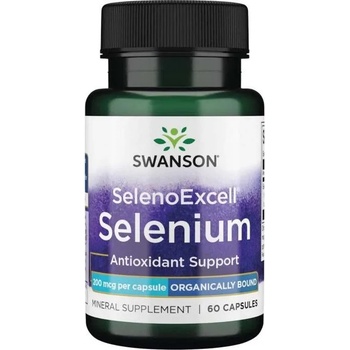Swanson SelenoExcell Selenium, 200 mcg, 60 капсули, Swanson (SWU086)