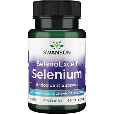 Swanson SelenoExcell Selenium, 200 mcg, 60 капсули, Swanson (SWU086)