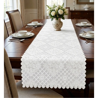 Forbyt Ubrus s nešpínivou úpravou Protiskluzový Kvítí 40x90 cm