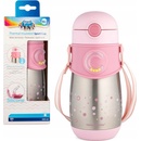 Canpol Babies Termolahev se silikonovou slámkou 0,3 l pink