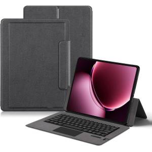 Xiaomi За Xiaomi Pad 9 Pro Max PU Калъф с Bluetooth Клавиатура и Тъчпад - Черен