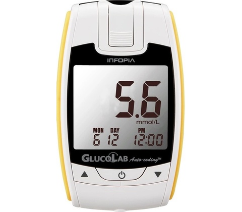 GlucoLab glukometr a 25 ks testovacích proužků + 25 lancet