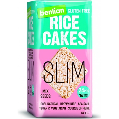 Benlian Rice cakes slim rýžové chlebíčky mix semen 100 g