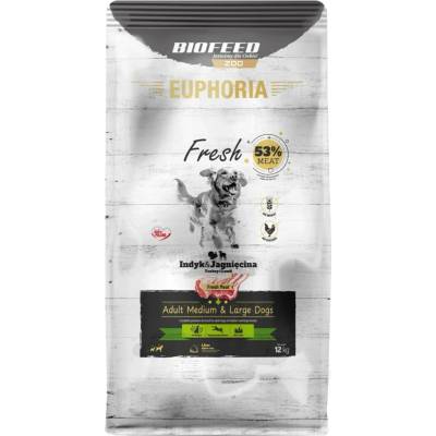 Biofeed Euphoria Fresh Adult Medium & Large Turkey with lamb 12 kg