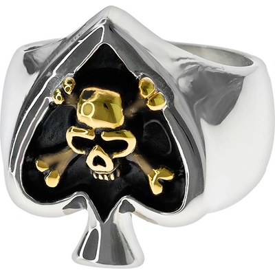 Sam's Artisans Masivní prsten Death Spades chirurgická ocel IPRM009