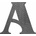 Písmeno kované "A" h170mm