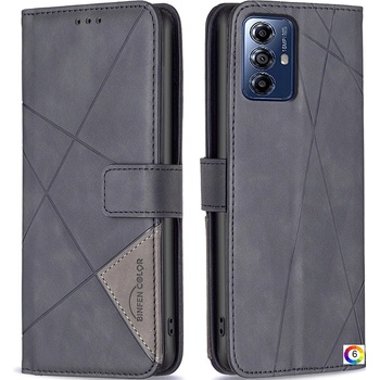 Motorola Moto G Play (2024) BINFEN COLOR Magnetic Wallet Калъф и Протектор