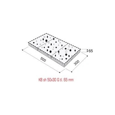 KB sh-50x30 G tl.65 Přírodní