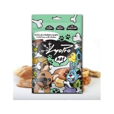 Lyopro DOG poch sušené Králičí uši s kuř masem 70 g
