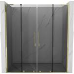 Mexen Velar L Duo плъзгащи се душ врати 180 см, графит, златни - 871-180-003-42-50 (871-180-003-42-50)