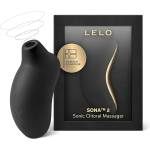 LELO Sona 2 - вибратор за клитор с вълни - черен