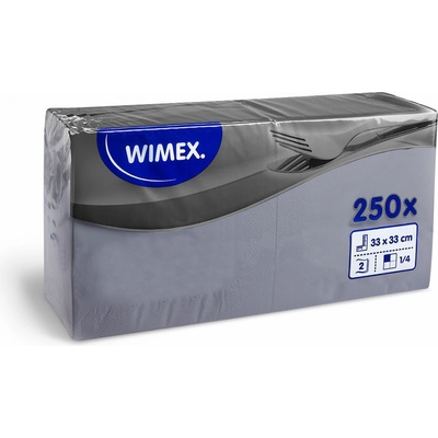 Wimex Ubrousek PAP FSC Mix 2V šedý 250ks 33x33cm