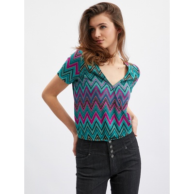 Orsay Розово-зелена дамска тениска с десен ORSAY Orsay | Zelen | ЖЕНИ | S