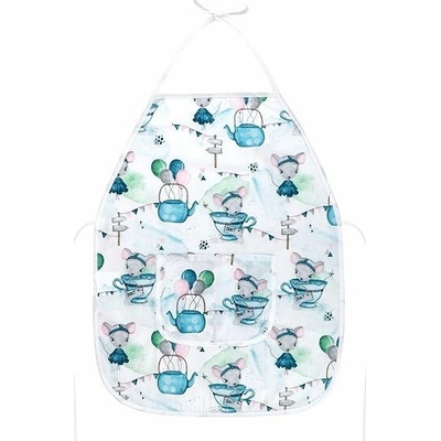 BELLATEX Zástěra dětská Adéla 47 × 60 cm 7850/095 myška v hrnečku