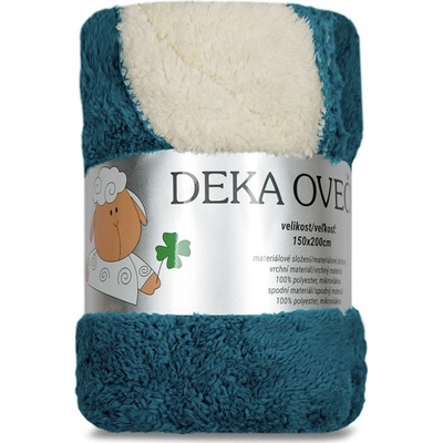 Tegatex Deka mikroflanel Sleep Well ovečka petrolejová 150x200