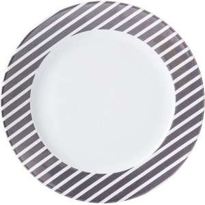 Ćmielów Design Studio Плоска чиния Cosmopolitan Mix & Match черни колани 26 см (0061290X2G138)