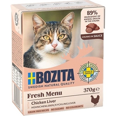 Bozita Cat Fresh Menu kousky v omáčce s kuřecími játry 370 g