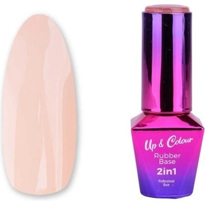 Molly Lac Rubber Base Up & colour 2v1 Peachy Glass 10 ml