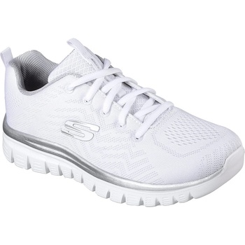 Skechers Дамски маратонки Skechers Graceful Runners Womens - Wht Msh/Slv Trm