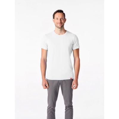 CityZen Davos pánske tričko slim fit biele