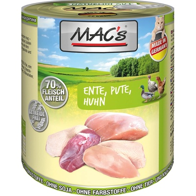 MAC's Cat s masovým menu kachna krůta kuře 12 x 800 g