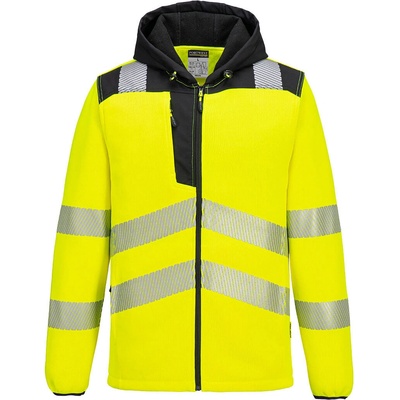 Portwest hi-vis pw335 / Светлоотразително поларено яке с качулка - hv Жълто xxl (pw335ybrxxl)