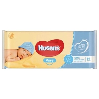 Huggies Pure dětské čistící ubrousky 56ks