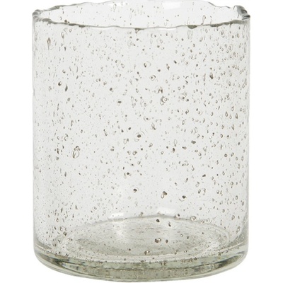 Sklenený svícen na cajovou svícku Jef – 8x10 cm