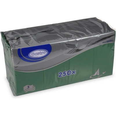 Wimex 87906 3V ubrousky 1/8 skládání BF tmavě zelené 250 ks 33x33cm