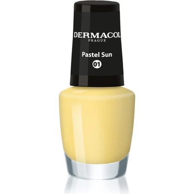 Dermacol Mini лак за нокти цвят 01 Pastel Sun 5ml