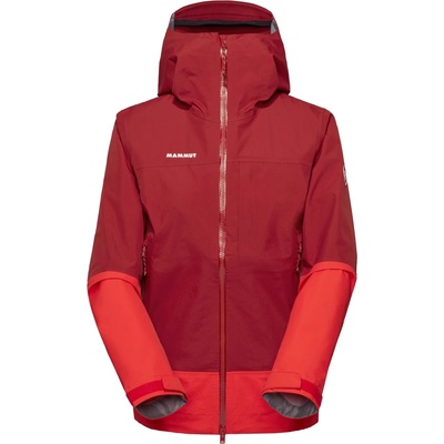 Mammut Дамско водоустойчиво яке Mammut Women's Alto Guide Hardshell Hooded Jacket Waterproof jacket - Dark Mammut Red / Mammut Red - размер XL (102-5104-0115)