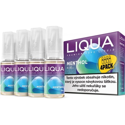 Ritchy Liqua Elements Mentol 4 x 10 ml 3 mg – Hledejceny.cz