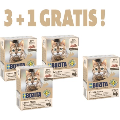 Bozita cat chunks in sauce with chicken & turkey 370 g