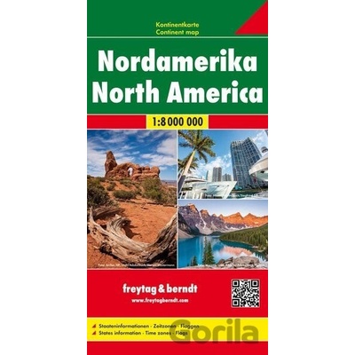 Freytag & Berndt Auto + Freizeitkarte Nordamerika, Kontinentkarte 1:8 Mio.