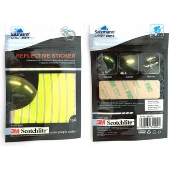 Reflexní 3M samolepky na kolo žluté