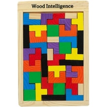 Wood toys KX7620 puzzle Tetris 40 dielcov