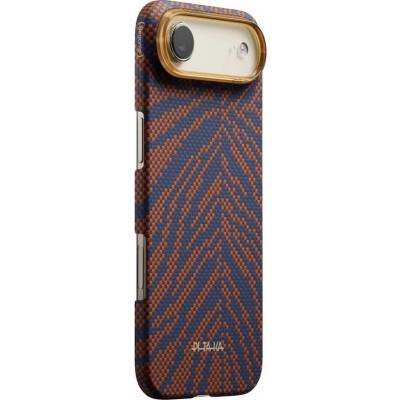 PITAKA Кевларен кейс с MagSafe за iPhone 17 Air - Pitaka Breath Of Veins Burning Orange Edge Ultra Slim Aramid Fiber Case Limited Edition (BV1701A)